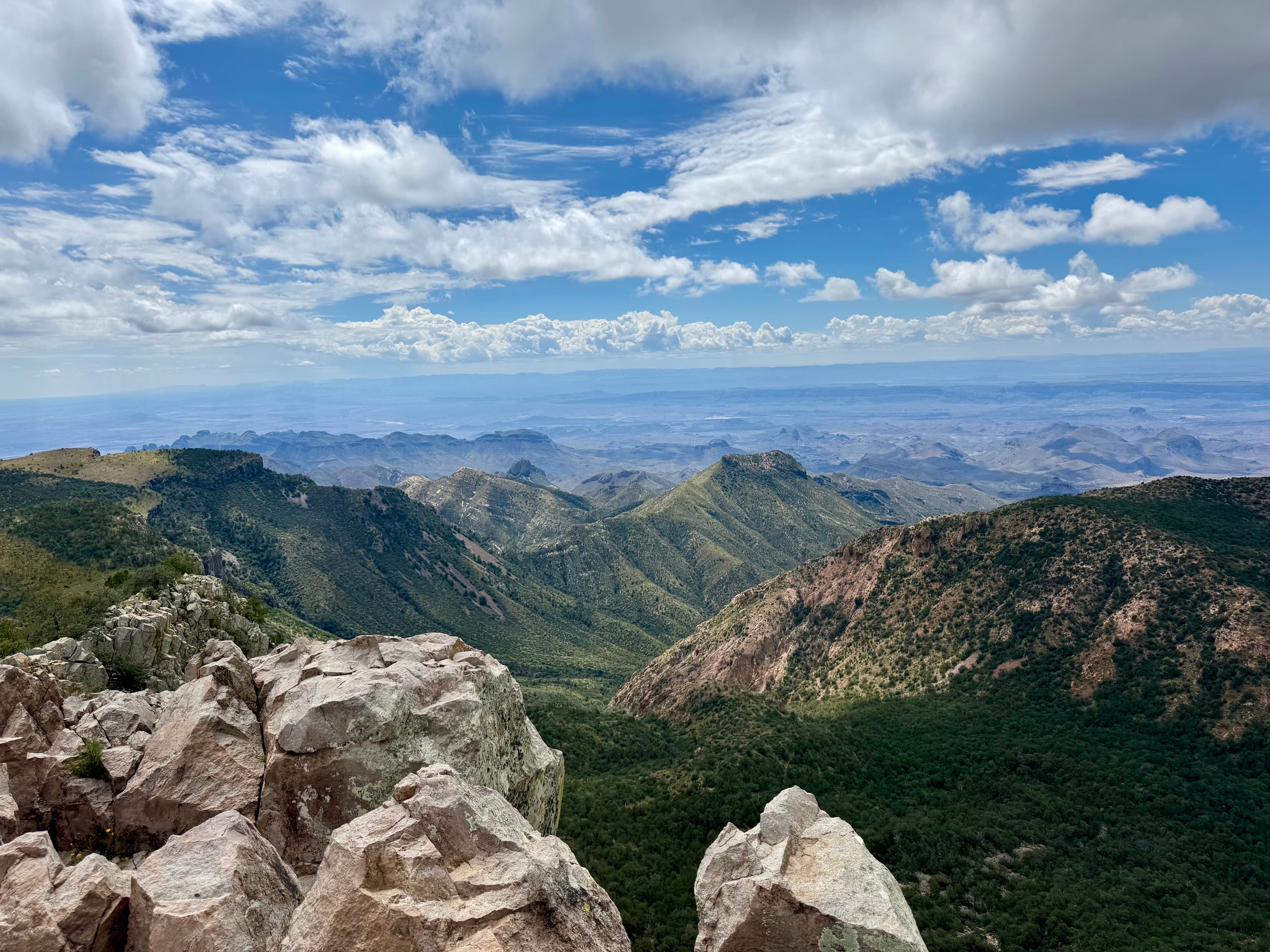 Big mountain views from the edge.